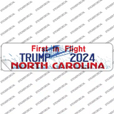 North Carolina Trump 2024 Novelty Narrow Sticker Decal