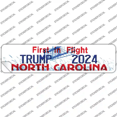 North Carolina Trump 2024 Novelty Narrow Sticker Decal