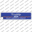 Blue Trump 2024 Novelty Narrow Sticker Decal