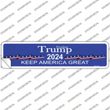 Blue Trump 2024 Novelty Narrow Sticker Decal