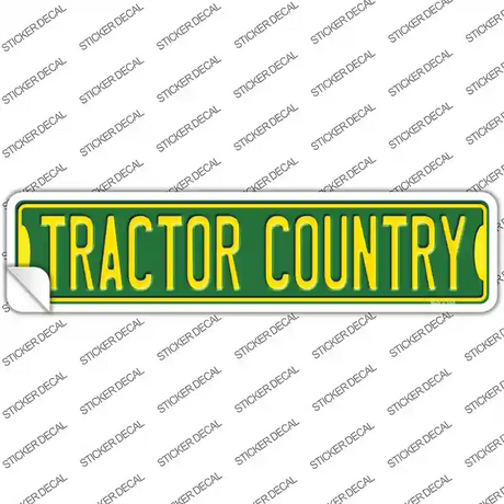 Tractor Country Novelty Narrow Sticker Decal