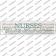Nurses May Not Be Angels Novelty Narrow Sticker Decal