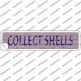 Collect Shells Novelty Narrow Sticker Decal