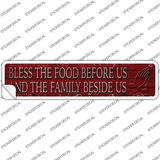 Bless The Food Before Us Novelty Narrow Sticker Decal