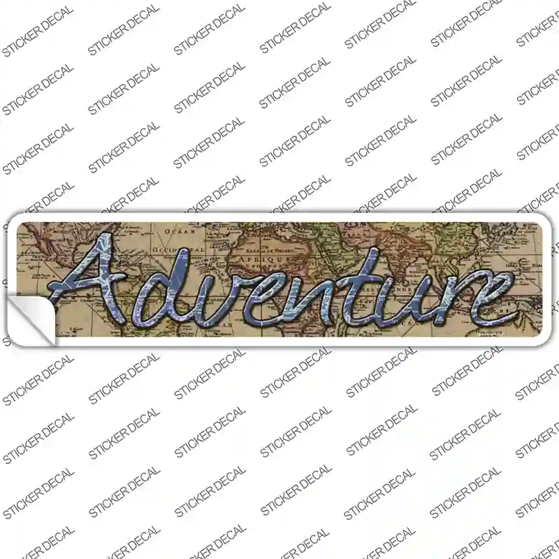 Adventure Novelty Narrow Sticker Decal