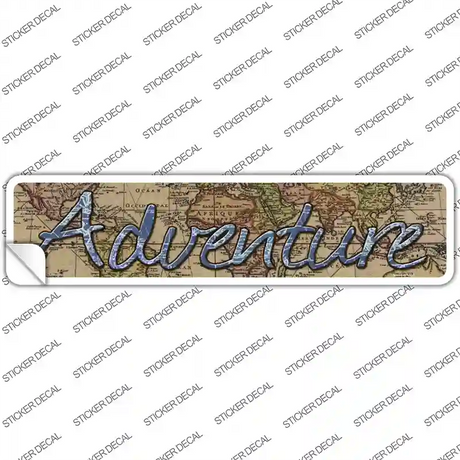 Adventure Novelty Narrow Sticker Decal