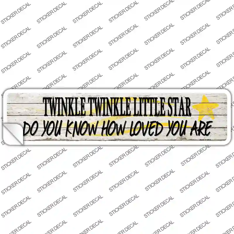 Twinkle Twinkle Little Star Novelty Narrow Sticker Decal