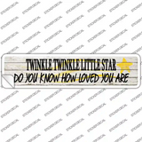 Twinkle Twinkle Little Star Novelty Narrow Sticker Decal