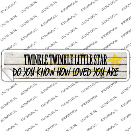 Twinkle Twinkle Little Star Novelty Narrow Sticker Decal