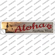 Aloha Spoken Here Novelty Narrow Sticker Decal