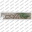 Live With Aloha Novelty Narrow Sticker Decal