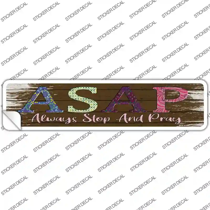 ASAP Novelty Narrow Sticker Decal