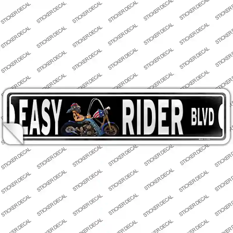 Easy Rider Novelty Narrow Sticker Decal