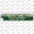 New Mexico Weed Novelty Narrow Sticker Decal