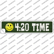 420 Time Novelty Narrow Sticker Decal
