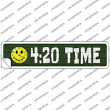 420 Time Novelty Narrow Sticker Decal