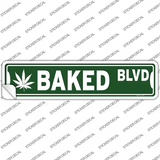 Baked Blvd Novelty Narrow Sticker Decal