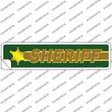 Sheriff Thin Brown Line Novelty Narrow Sticker Decal