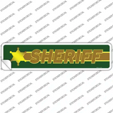 Sheriff Thin Brown Line Novelty Narrow Sticker Decal