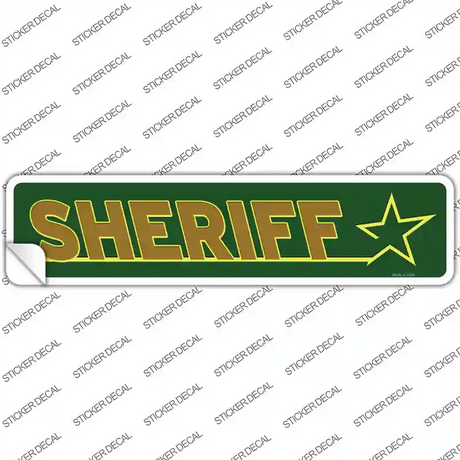 Sheriff Novelty Narrow Sticker Decal