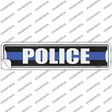Police Blue Line Novelty Narrow Sticker Decal
