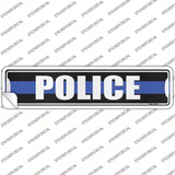 Police Blue Line Novelty Narrow Sticker Decal