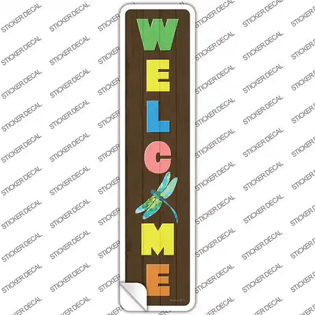 Welcome Dragon Fly Novelty Narrow Sticker Decal