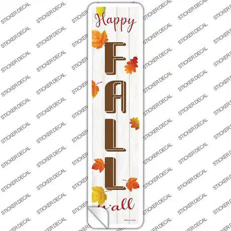 Happy Fall Yall Novelty Narrow Sticker Decal