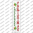 Merry Christmas Mistletoe Novelty Narrow Sticker Decal