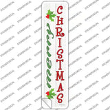 Merry Christmas Mistletoe Novelty Narrow Sticker Decal