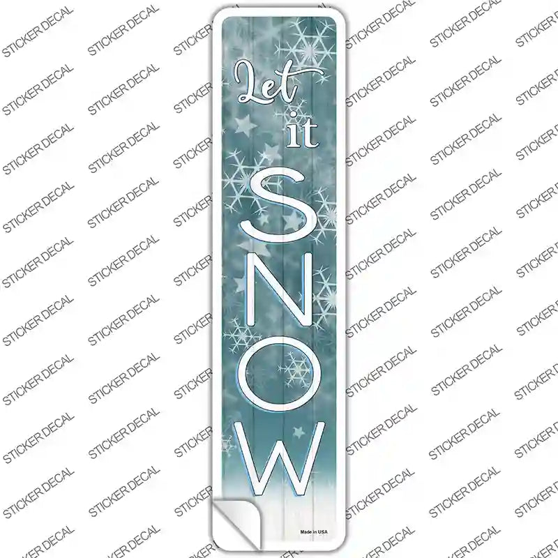 Let It Snow Novelty Narrow Sticker Decal