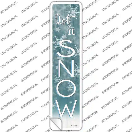 Let It Snow Novelty Narrow Sticker Decal