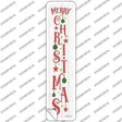 Merry Christmas Ornaments White Novelty Narrow Sticker Decal