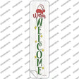 Warm Welcome White Novelty Narrow Sticker Decal
