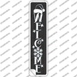 Welcome Hat Black Novelty Narrow Sticker Decal