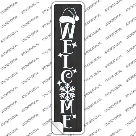 Welcome Hat Black Novelty Narrow Sticker Decal