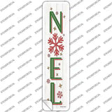 Noel White Novelty Narrow Sticker Decal