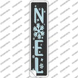 Noel Black Novelty Narrow Sticker Decal