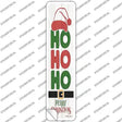 Ho Ho Ho White Novelty Narrow Sticker Decal