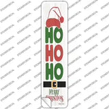 Ho Ho Ho White Novelty Narrow Sticker Decal