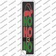 Ho Ho Ho Black Novelty Narrow Sticker Decal