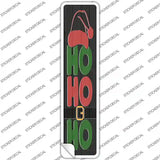Ho Ho Ho Black Novelty Narrow Sticker Decal