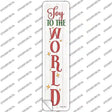 Joy To The World White Novelty Narrow Sticker Decal
