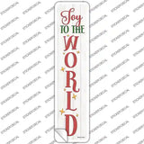Joy To The World White Novelty Narrow Sticker Decal