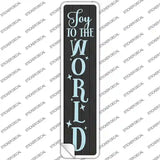 Joy To The World Black Novelty Narrow Sticker Decal