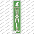 Welcome To Our Home Green Novelty Narrow Sticker Decal