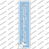 Winter Wonderland Blue Novelty Narrow Sticker Decal