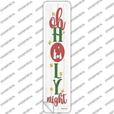 Oh Holy Night White Novelty Narrow Sticker Decal
