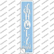 Oh Holy Night Blue Novelty Narrow Sticker Decal