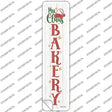 Mrs Claus Bakery White Novelty Narrow Sticker Decal